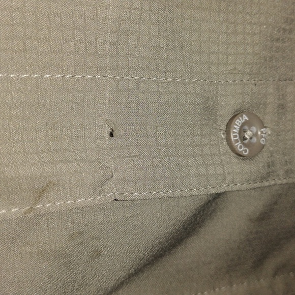 Columbia PFG Omni-Shade Vented Tan Fishin Long Sleeve Button up Shirt Outerwear - Picture 5 of 11
